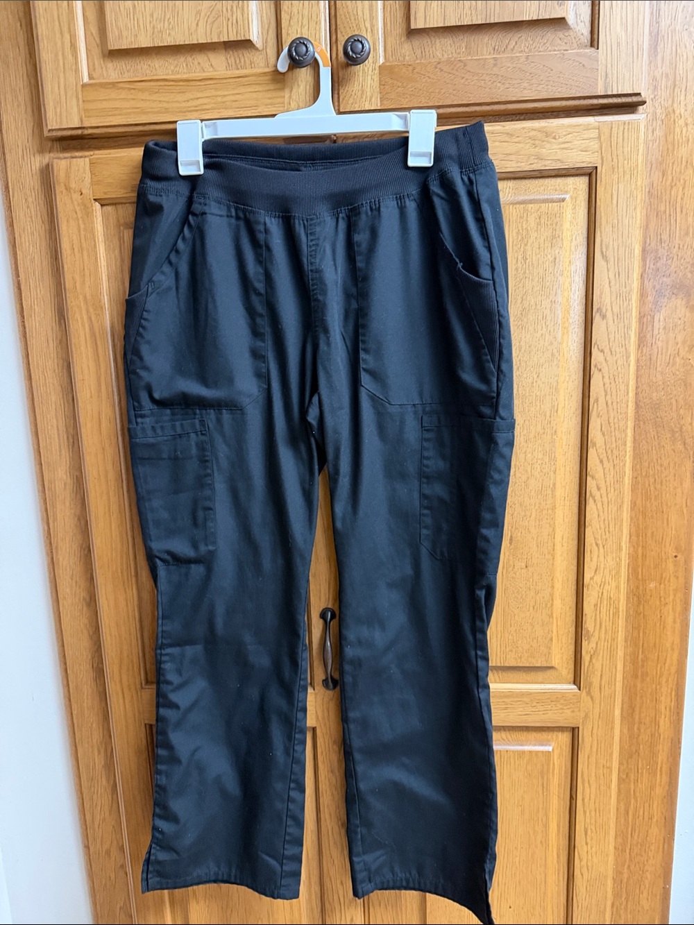 Cherokee Workwear Core Stretch Black Scrub Pants - Women's Petite Medium (PM)